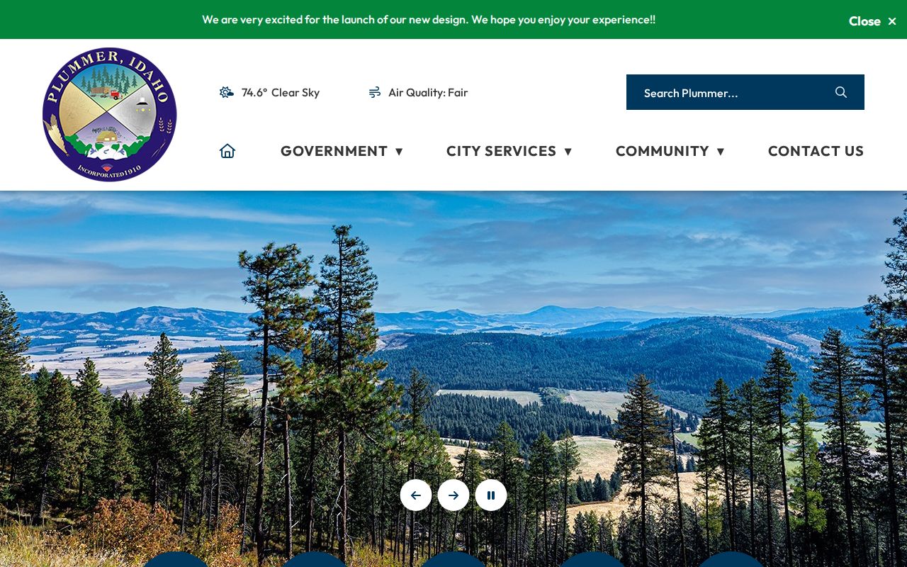 Official City of Plummer homepage